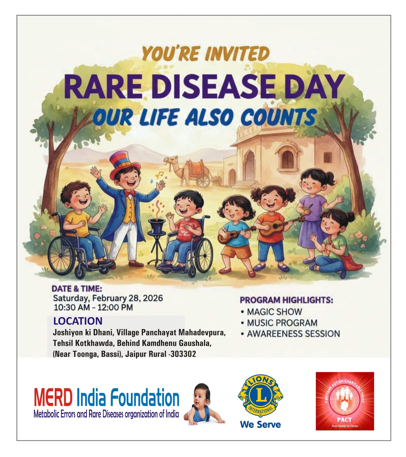 Rare disease day celebration